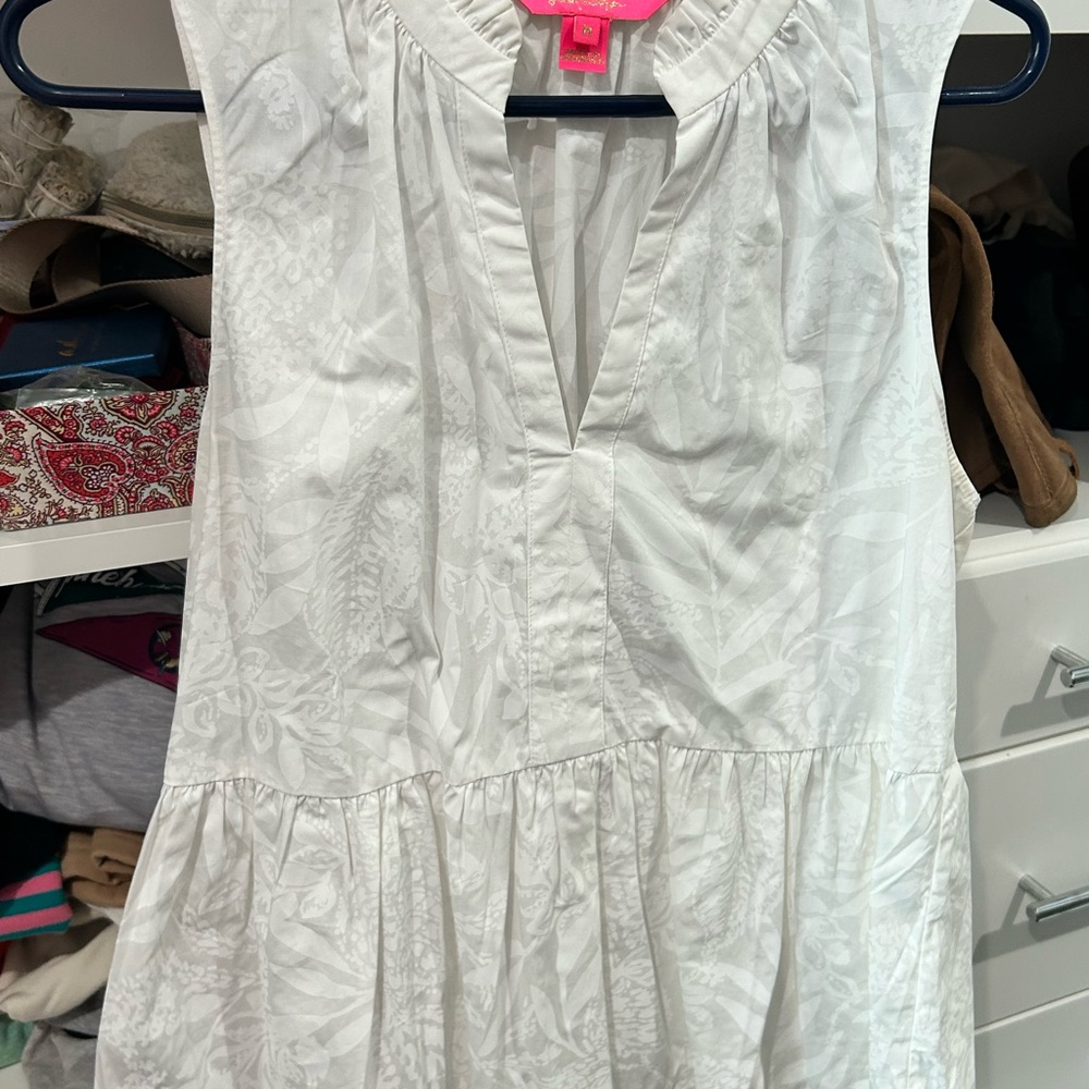 Lilly Pulitzer Ivory Floral Blouse